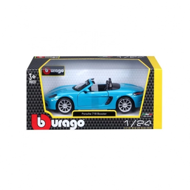 Bburago 1:24 Porsche 718 Boxster Bleu