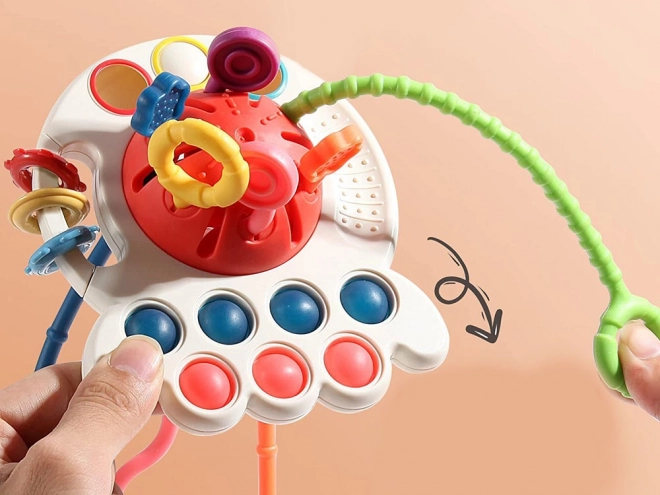 Jouet sensoriel coloré - anneau de dentition