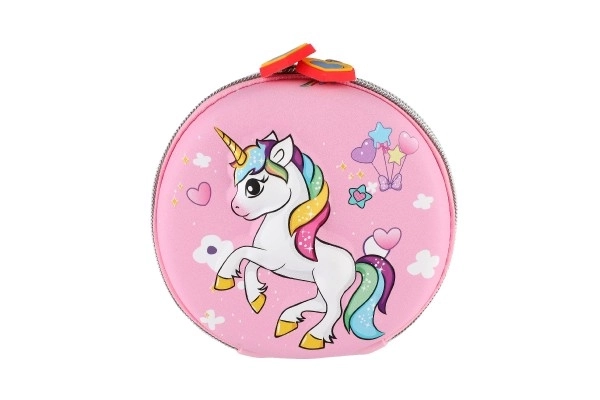 Sac/Portefeuille licorne enfant avec cordon tissu 14cm en sachet