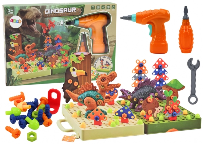 Blocs de puzzle 3D de construction DIY Dinosaures avec perceuse dévissable