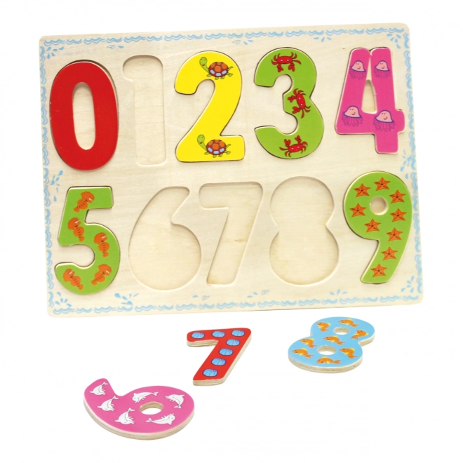Puzzle de comptage en bois Bino Jouets
