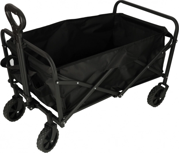 Chariot de transport pliant pour achats avec roues pivotantes et poignée télescopique
