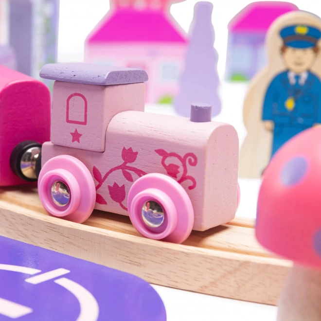 Bigjigs Rail Grande voie ferrée en bois de princesse