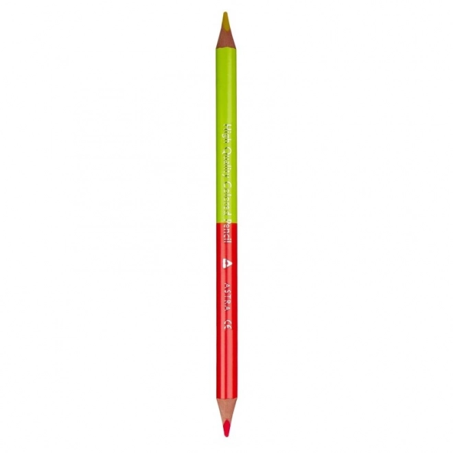 Crayons triangulaires double face ASTRA JUMBO 12 pcs, 24 couleurs