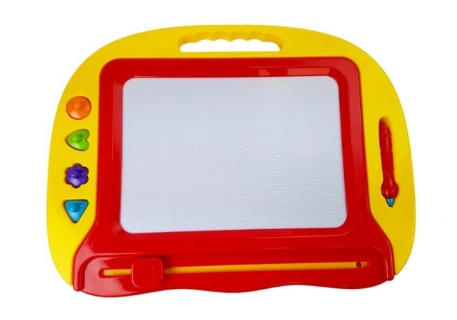 Tablette magique rouge avec tampons