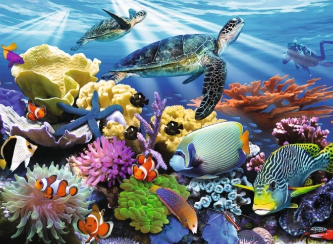 Puzzle Ravensburger Vie dans l'océan 200 pièces