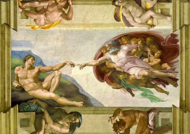 Puzzle Michel-Ange Buonarroti : La Création d’Adam 1000 pièces