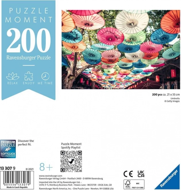 RAVENSBURGER Puzzle Moment: Parapluies 200 pièces