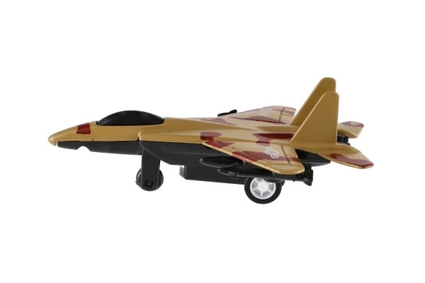 Avion de chasse coloré à rétro-friction