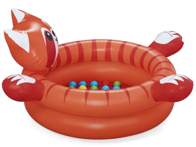 Piscine sèche panda roux avec balles de Bestway