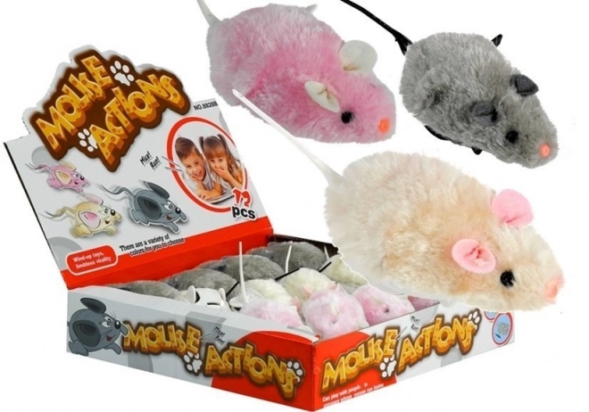 Souris à vis court avec queue qui bouge