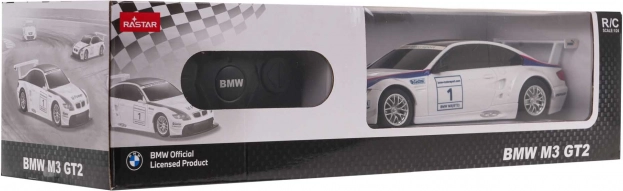 Voiture télécommandée BMW M3 1:24 (blanche) de RASTAR