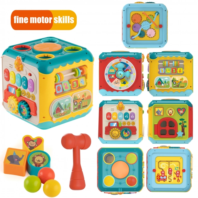 Cube d'activités Montessori 6 en 1
