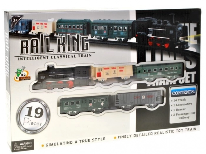Ensemble de train électrique avec wagons