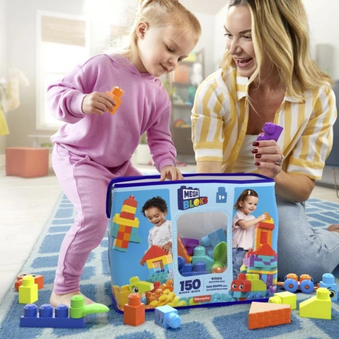 Mega Blocks Grand sac de blocs - bleu (150 pièces)