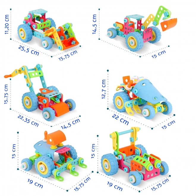 Kit de construction de véhicules pour enfants 6 en 1