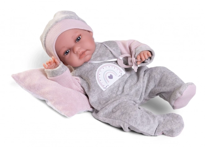Antonio Juan 70363 TONETA - poupée réaliste bébé avec fonction de mouvement spéciale et corps en tissu doux - 34 cm