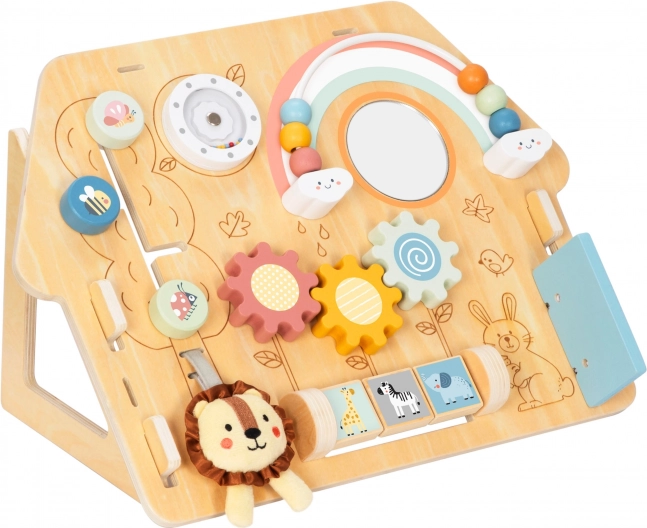 Tooky Toy Grande Table de Manipulation en Bois Maison - Centre d'Activités