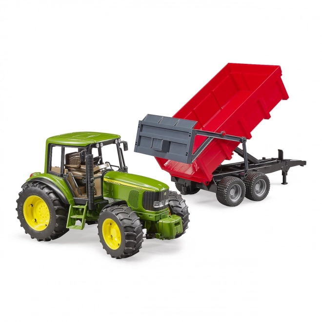 Tracteur Bruder John Deere et remorque basculante