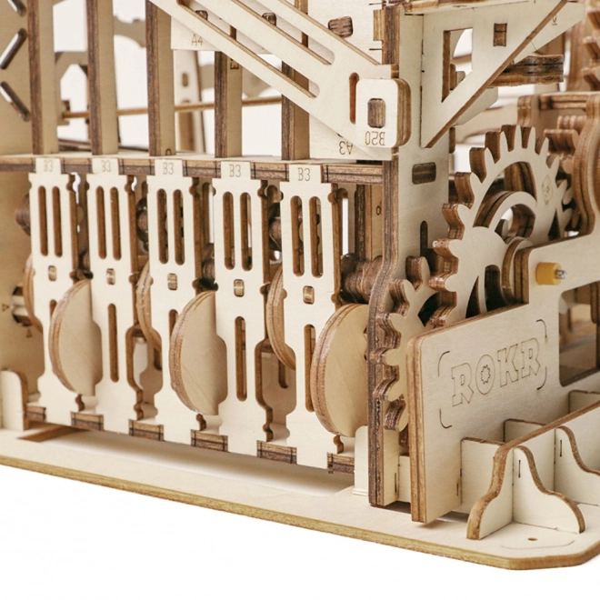 Puzzle 3D en bois Rokr Piste à billes Parkour