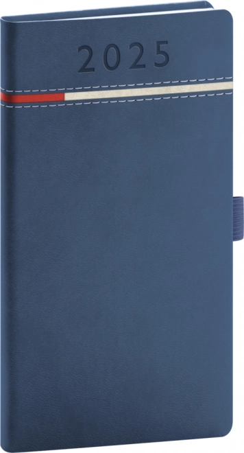 Agenda de poche Tomy 2025 bleu-rouge
