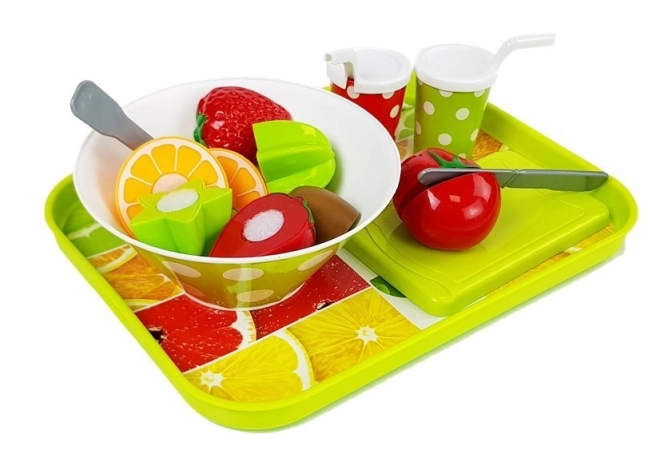 Ensemble coloré de fruits et légumes