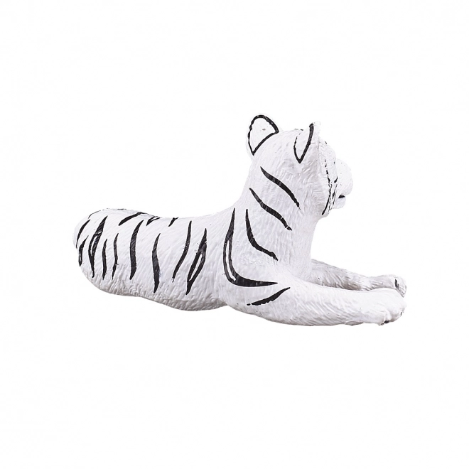 Figurine de Tigre Blanc Couché
