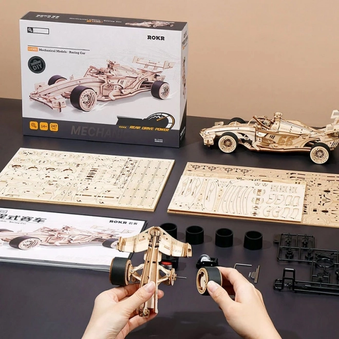 RoboTime 3D puzzle en bois Voiture de course