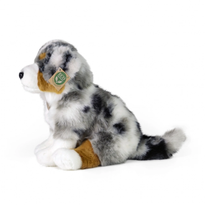 Berger australien en peluche assis 30 cm ÉCOLOGIQUE