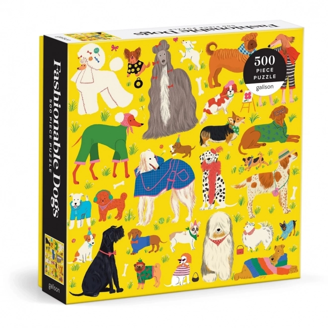 Puzzle Galison Chiens stylés 500 pièces