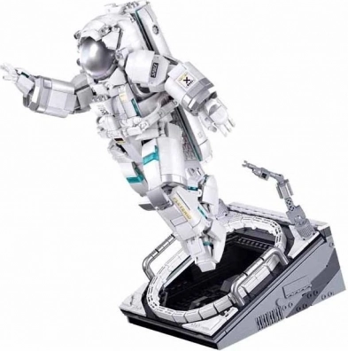 jeu de construction Sluban Pleyerid astronaute – figurine spatiale à exposer