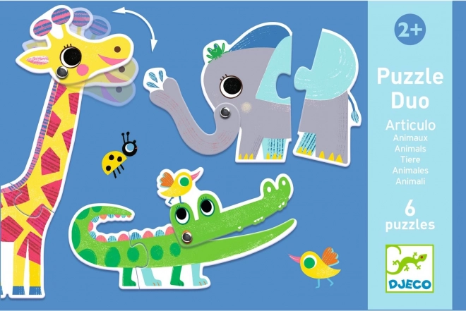 DJECO Puzzle Duo Animaux