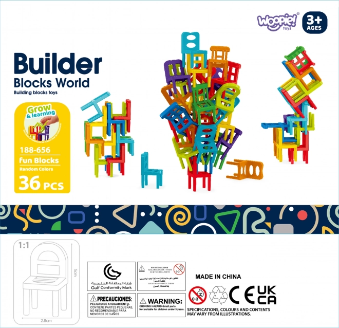 Jeu d'adresse Chaises Équilibrantes 36 pcs