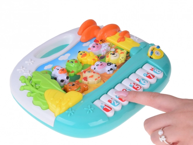Orgues à clavier interactif éducatifs avec animaux de la ferme ZA5331