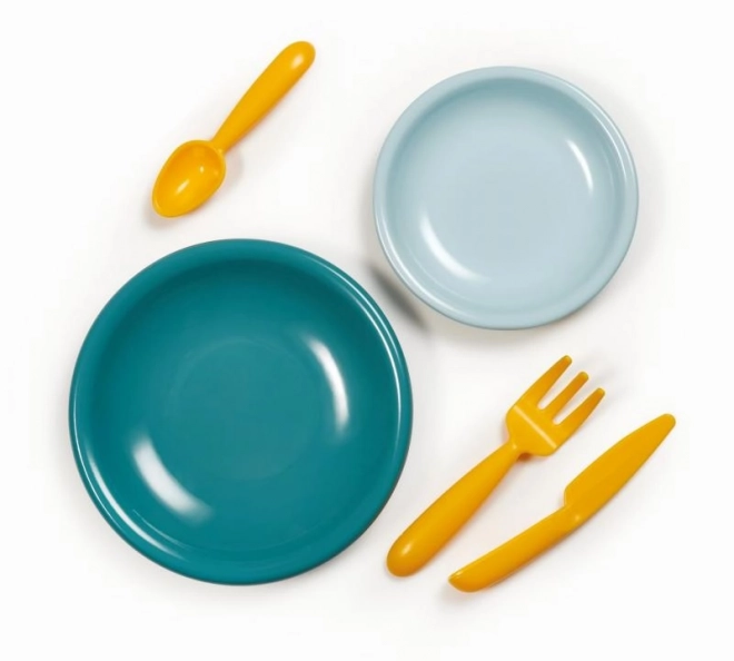 Ensemble de vaisselle en plastique coloré pour pique-nique