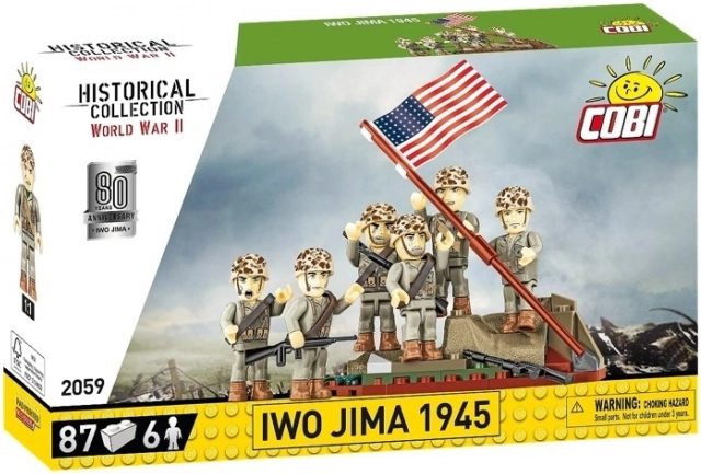 Blocs Raising the Flag on Iwo Jima 1945 - 87 pièces
