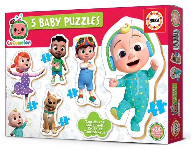 EDUCA Baby puzzle Cocomelon 5v1 (3-5 pièces)
