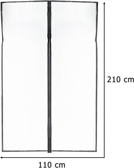 Moustiquaire magnétique pour porte 110x210 cm