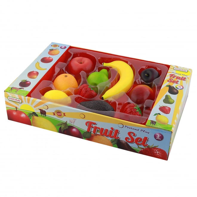 Fruits réalistes ensemble de cuisine 10 pièces
