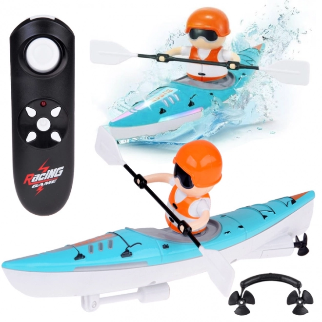 Jouet kayak télécommandé avec rameur