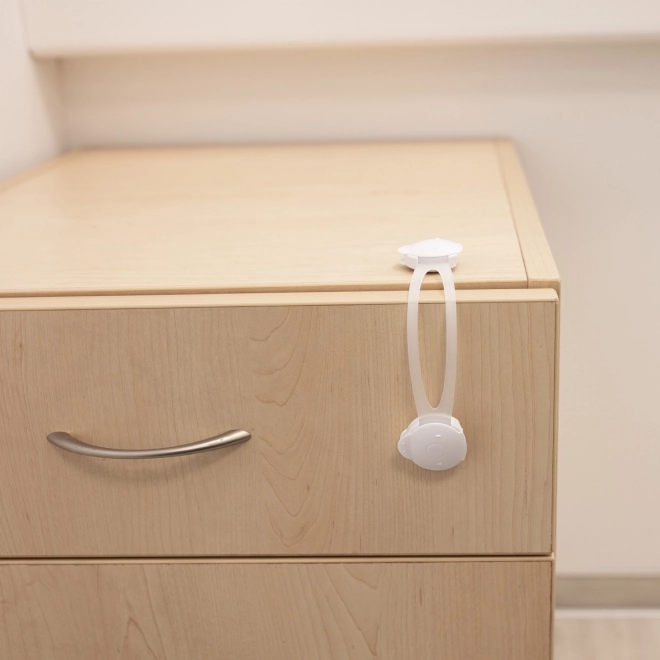 Verrou flexible pour armoire 2 pcs, blanc