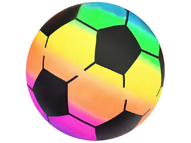 Balle en caoutchouc arc-en-ciel pour enfants 23 cm