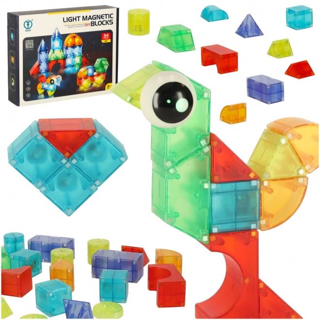 Blocs magnétiques lumineux 32 él.