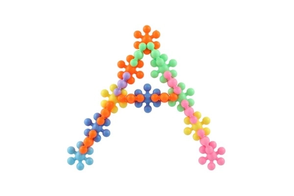 Jeu de construction coloré de fleurs pour enfants