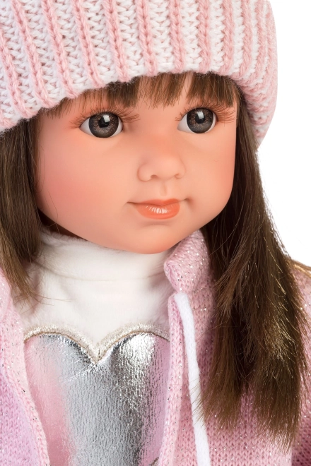 Llorens 53528 SARA - poupée réaliste avec corps en tissu doux - 35 cm