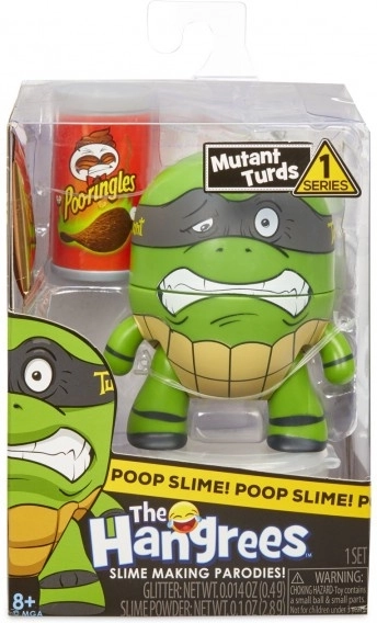 Hangrees Glouton – série 1 figurine avec slime et mini toilettes