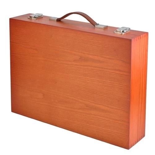 Grande trousse en bois pour petits artistes 174 pièces