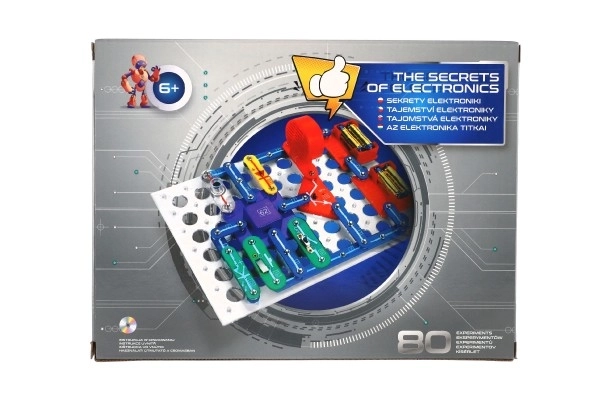 Secrets de l'électronique 80 expériences en mini-piles dans une boîte 24x18x4cm à partir de 6 ans