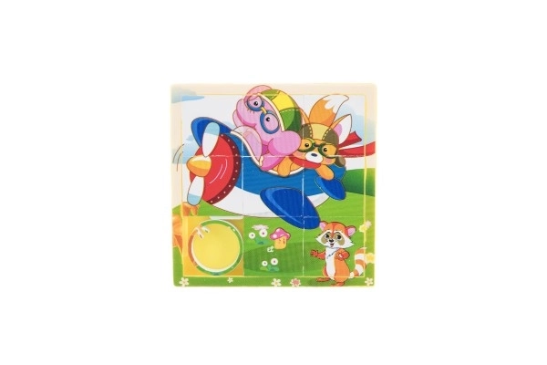 Puzzle coulissant animal en plastique 10cm assortiment varié en sachet