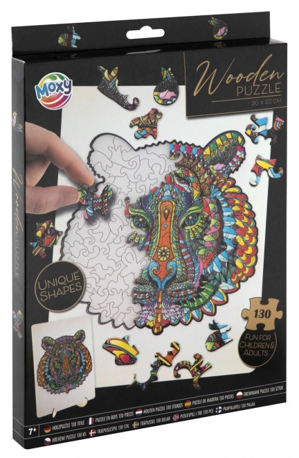 Puzzle de contours Moxy tigre 130 pièces
